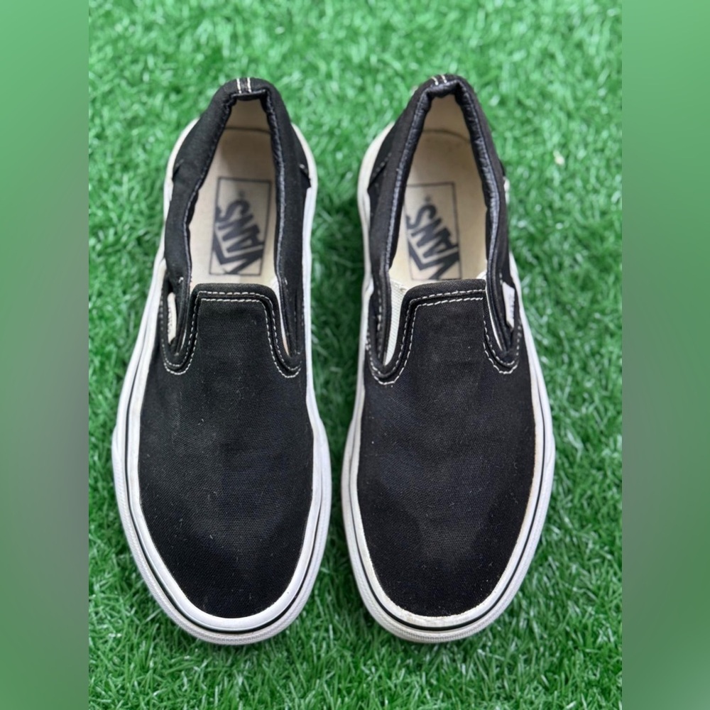 Vans Black & White Classic Slip-On Sneakers